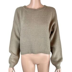 Forever 21 Knit Lace-Up Back Sweater